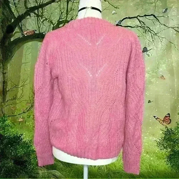 New With Tags Madewell Pink Knitted Sweater - Picture 5 of 8